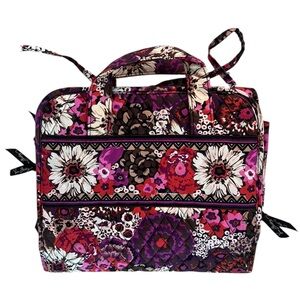 Vera Bradley Carrying Case Mod  Floral pink Travel Bag Jewelry Makeup Travel